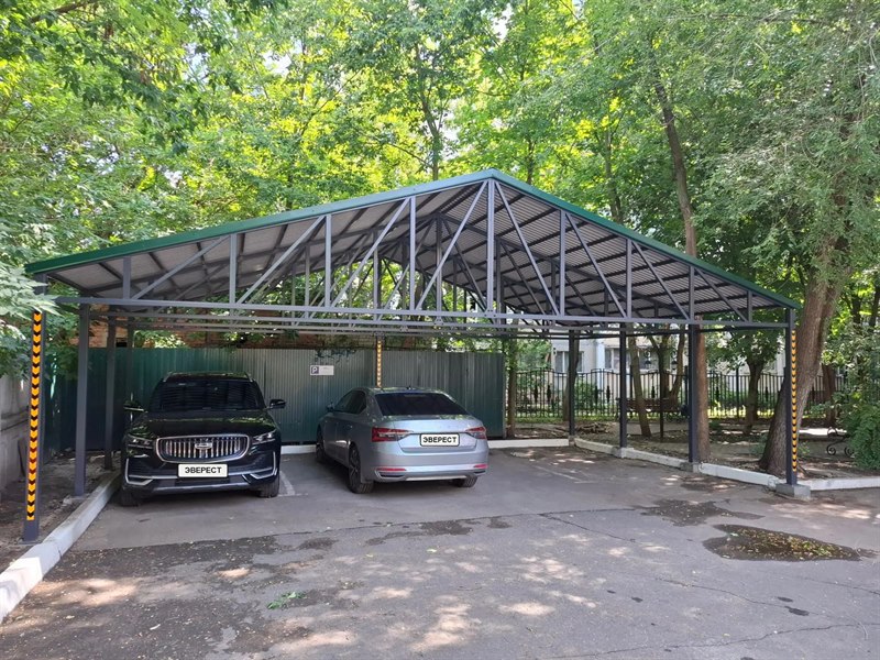 Навес 9,3×6 м, Воронеж, ул. Плехановская